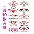 Pink Totem Tattoos Set Temporary