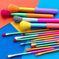 Makeup Brushes 15Pcs Colourful