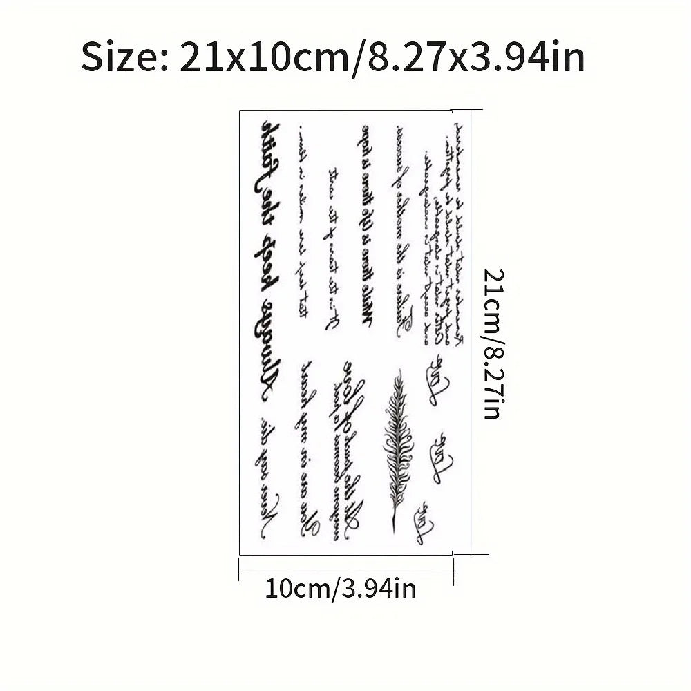 Tattoo Stickers English