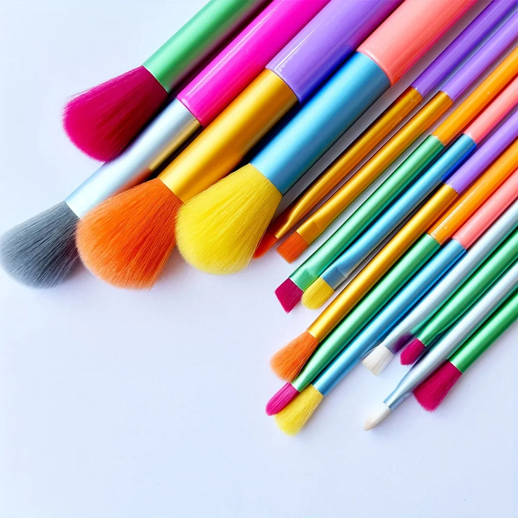 Makeup Brushes 15Pcs Colourful